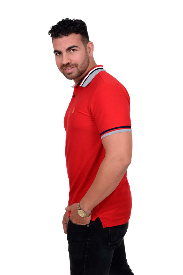 Camiseta Polo Rojo 001B1