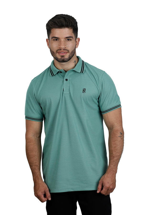 POLO BASICA VERDE OLIVO  001Z