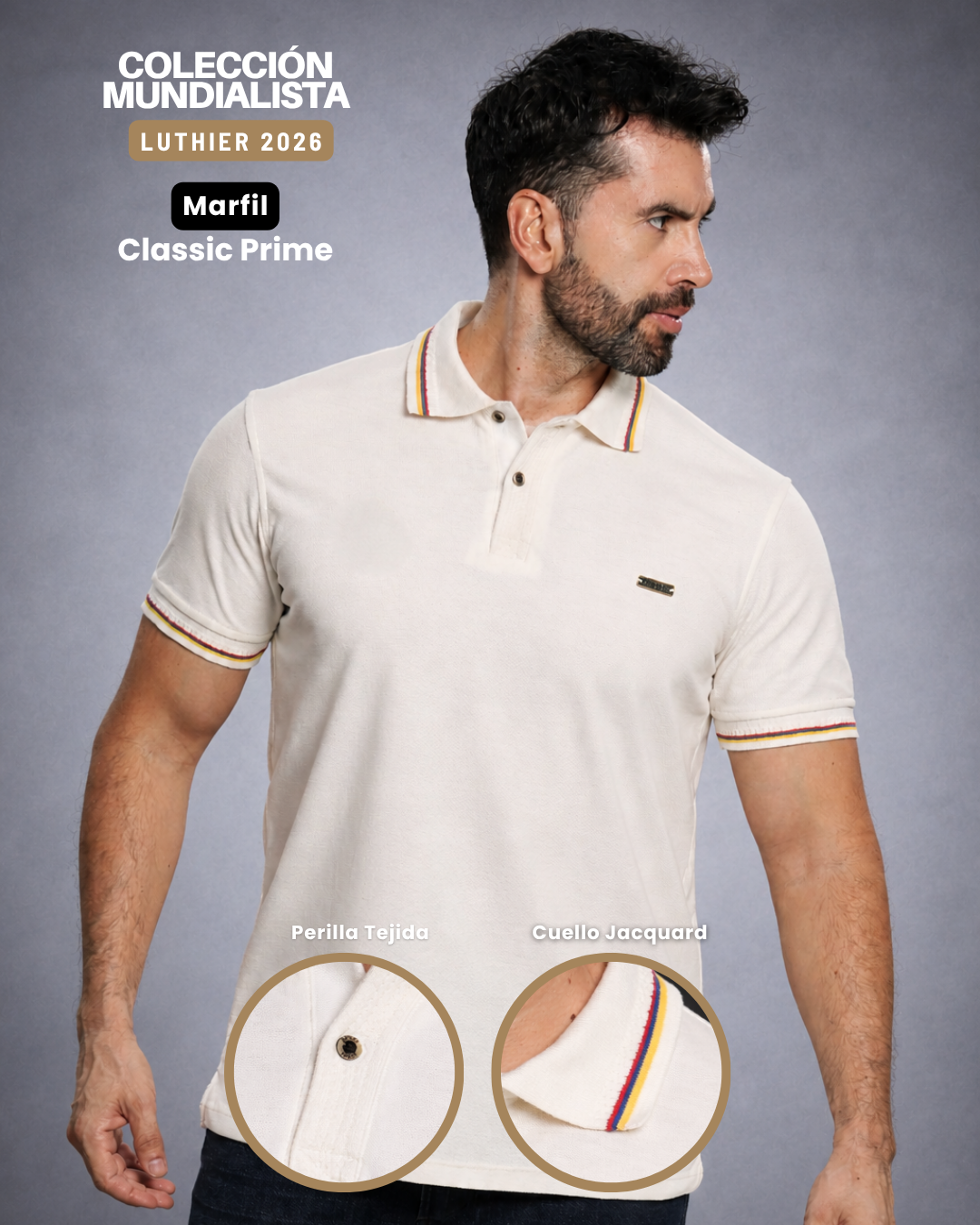 Camiseta Tipo Polo Combinada Para Hombre Especial