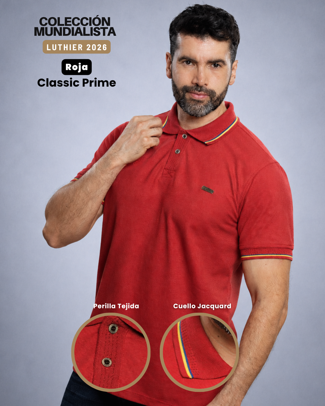 Camiseta Tipo Polo Combinada Para Hombre Especial